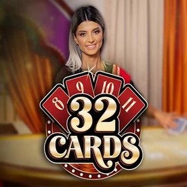 Official Live Casino logo: 32 Cards by Ezugi at Magneticslots Casino