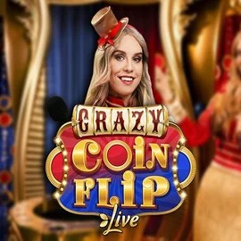 Crazy Coin Flip slot logo by Evolution at Magneticslots Casino