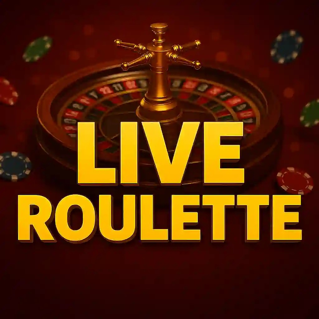 Live Roulette online game logo by Evolution on magneticslots-fi.com
