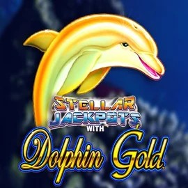 Jackpots logo of Dolphin Gold with Stellar Jackpots from Lightning Box Game at Magneticslots Casino