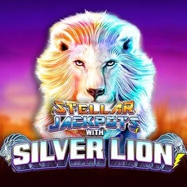 Stellar Jackpots with Silver Lion logo by Lightning Box Game Magneticslots Casino